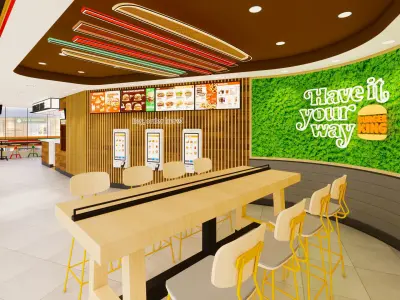 Whopper-shaped Suspended LED  3D model