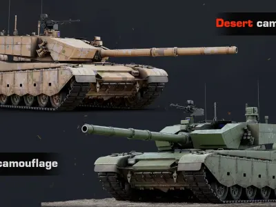  Rigged Type 99 Tank GameReady LODs 