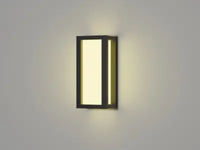 Outdoor lamp Low-poly 3D model