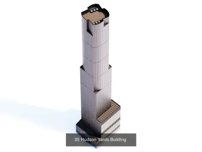 Hudson Yards Buildings Complex 3D Model Pack