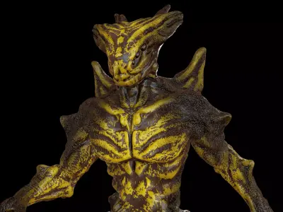 Alien 2 Low-poly 3D model purchase