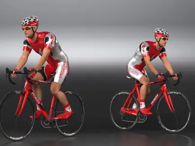  Specialized Road Cyclist Rigged 