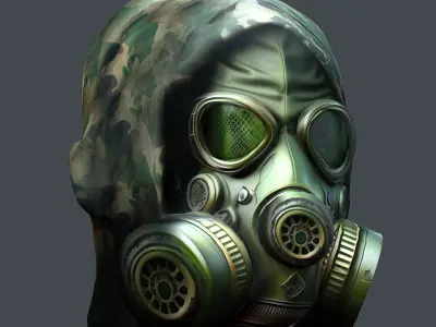 Helmet 3d model military combat  Military scifi helmet Low-poly Low-poly 3D model