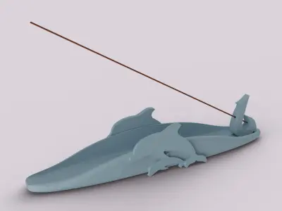 Decorative Incense Stick Holder V2 3D print model