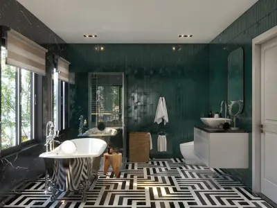 Bathroom Scene 3D model