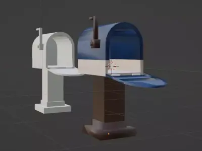 blender 3d mailbox model 3D model