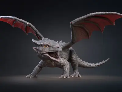  Dragon Baby Rigged 