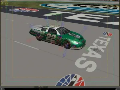 Texas Motor Speedway Game Ready Low-poly 3D model