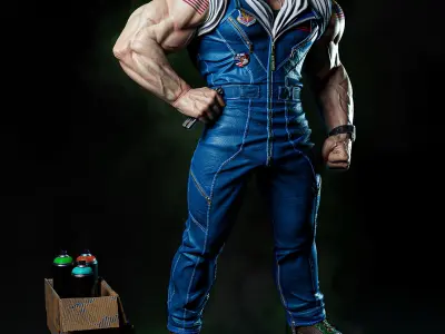 Guile - Street Fighter - Fullsize 3D print model