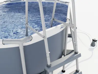 Bestway Oval Frame Pool 3D model