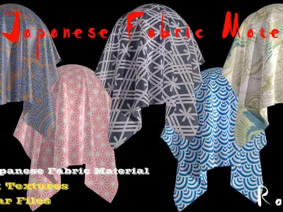 15 PBR Japanese Fabric Materials  Texture