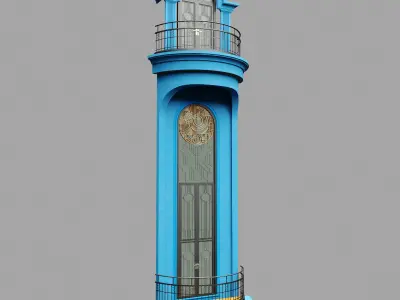 Classic Door  Windows 2 3D model