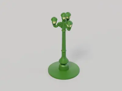 Model Railway - HO Scale - Traditional Street Lamp - High Detail 3D print model