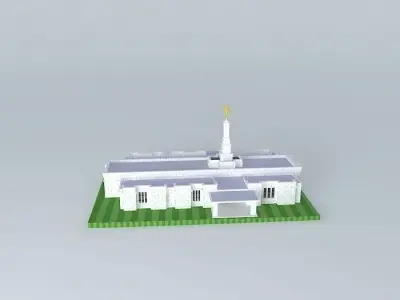 LDS. Templo Mormon, Aba Nigeria  121 st. operating Temple, Free 3D model