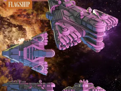 Twilight Imperium Ships - Winnu 3D print models 3D print model