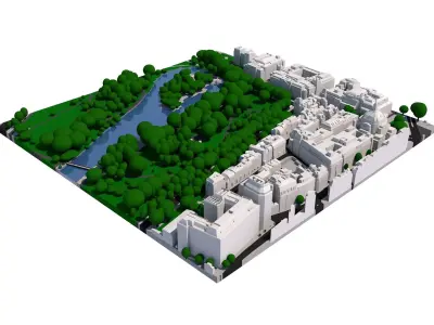 London city tile Level 2 block TQ2979 North East 3D model