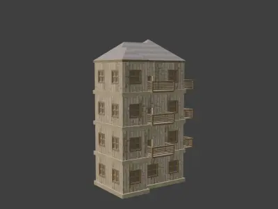 House Model 86 Low-poly 3D model