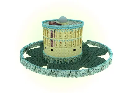 Ulugh Beg Observatory 3D model