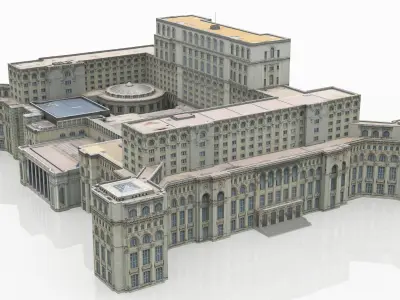 Palace of the Parliament Bucharest Romania 3D model