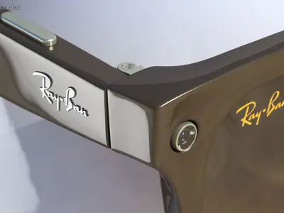 Ray Ban Stories Wayfarer Smart Glasses Brown 3D model