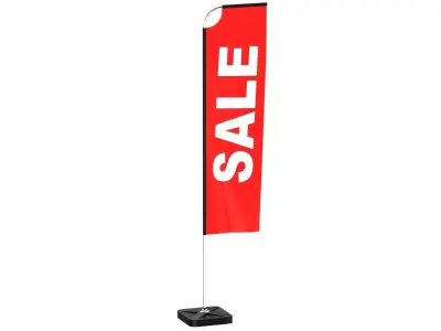 Flag Banner 06 3D model