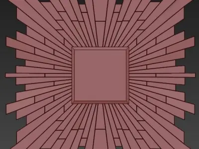 Wall mirror 12 3D model