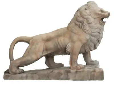 Lion statue 3D model