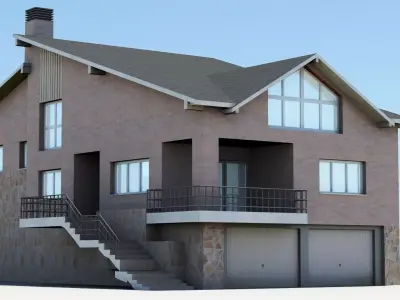 Detached house 1 3D model