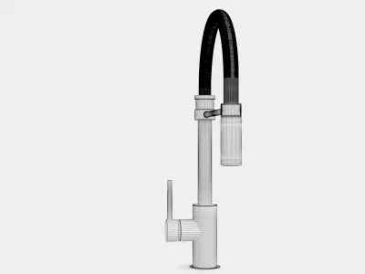Single handle pull-down faucet for kitchen 3D model