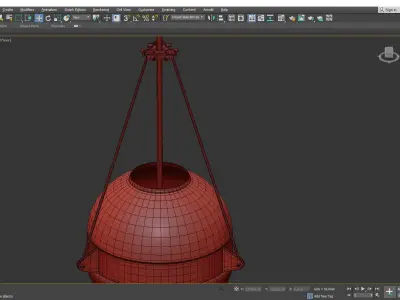 Atrio 3 Light Pendant Light Low-poly 3D model