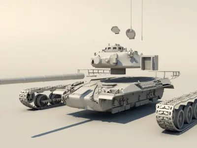 Tank AMX 30 French for Print 3D print model