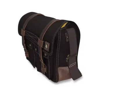 Haversack Bag Low Poly VR Ready 3D Model  Low-poly 3D model