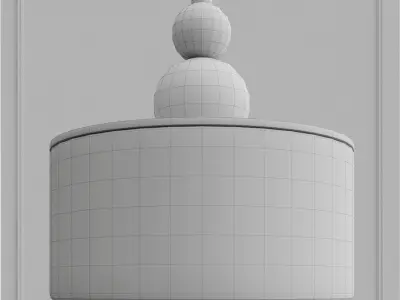 Pendant LED lamp 3D model