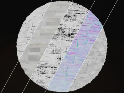 Blanco Chopped Stone 8K Textures Texture