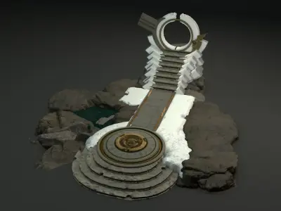 Elven-Altar - Elfen-Altar 3D model