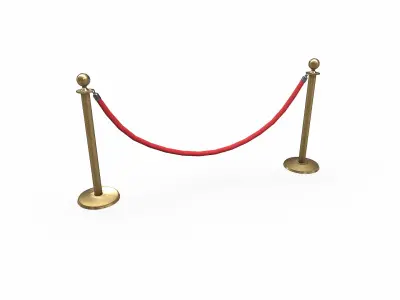  Rope Barrier Low-poly PBR 