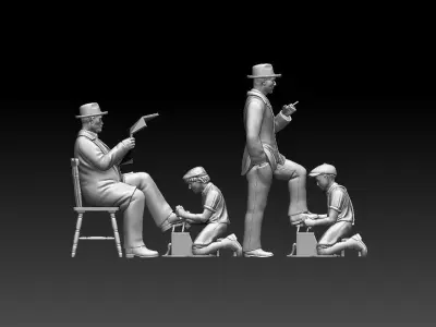 shoe shine 3D print model