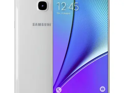 Samsung Galaxy Note 5 White Pearl 3D model