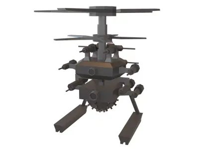 Cartoon Wepon Drone V2 002 Low-poly 3D model