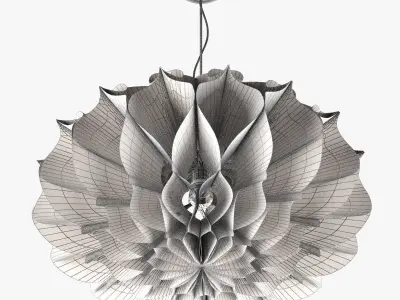 Paper Chandelier 3D model