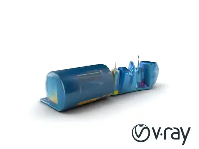 Futuristic Skyscraper Neon Cityscape model pack Low-poly 3D model