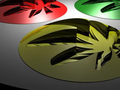 A cannabis themed door stop 3D print model