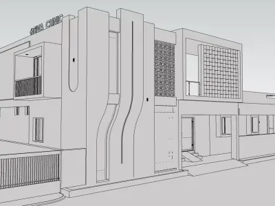 Modern Hospital Building-Lumion 11 Scene -Low-Poly 3D Model 3D model