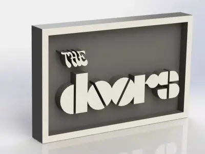 The Doors Plaque 3D print model