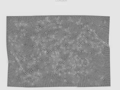 Rug Faded Stripe 3D model