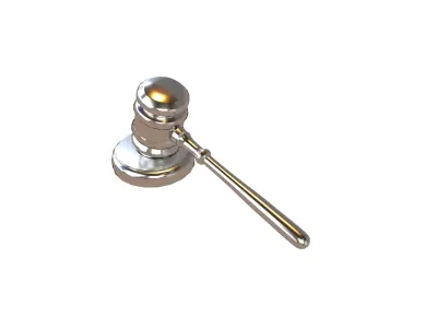 Gavel v1 007 Low-poly 3D model