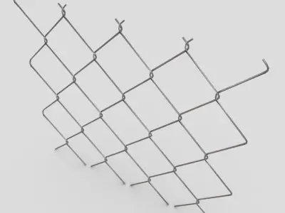Wire Mesh Low-poly 3D model