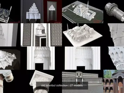old Istanbul collection 3D Model Pack