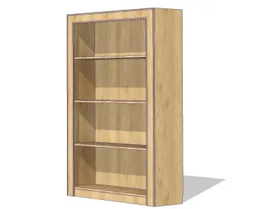 Free Standing Bookcase 3D model