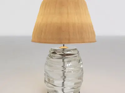 Wave glass Table lamp 3D model